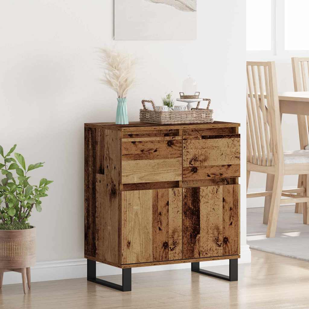 Credenza con cassetto Legno vecchio 60 x 35 x 70 cm