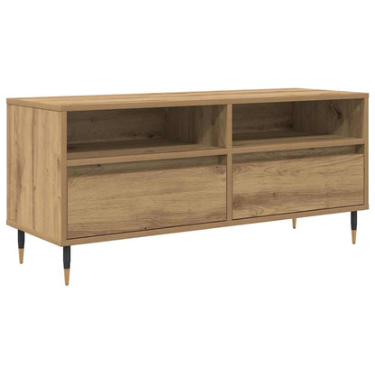 Mobile TV con cassetto Rovere artigianale 100 x 34,5 x 44,5 cm