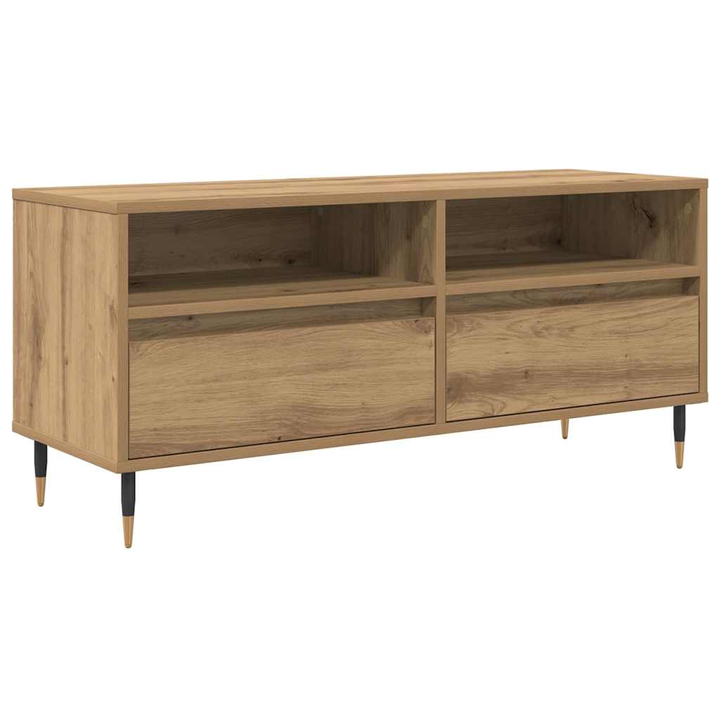 Mobile TV con cassetto Rovere artigianale 100 x 34,5 x 44,5 cm