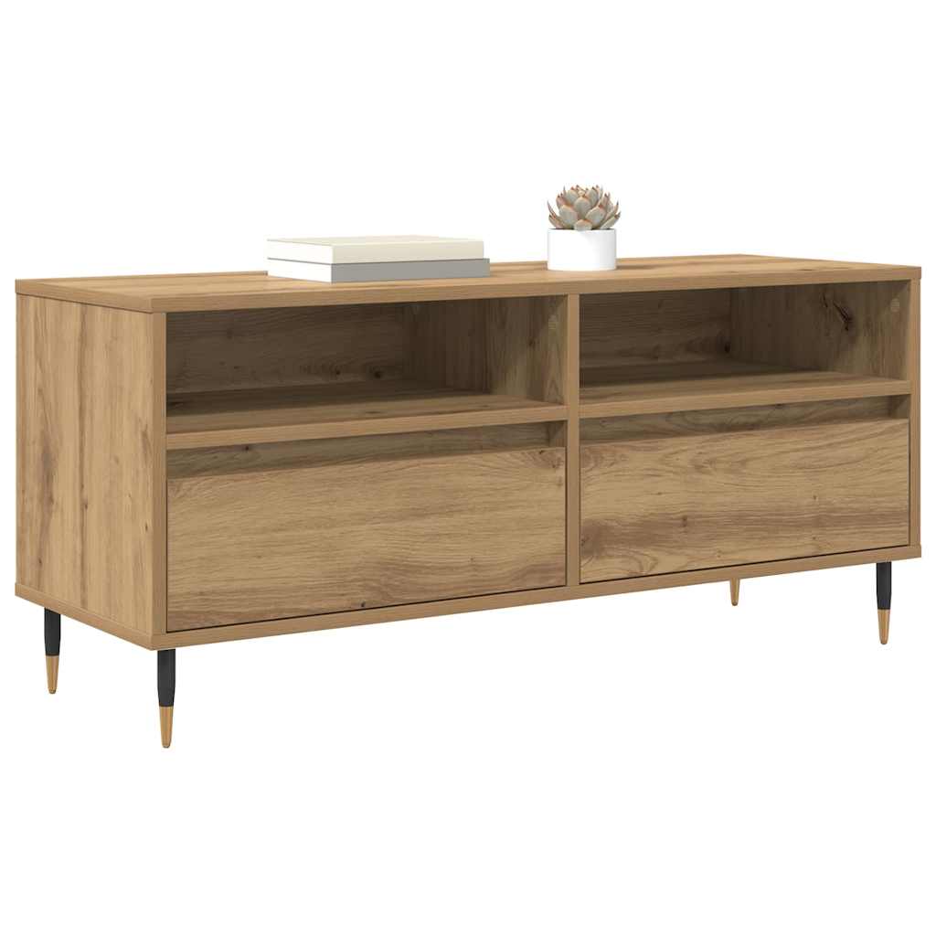 Mobile TV con cassetto Rovere artigianale 100 x 34,5 x 44,5 cm