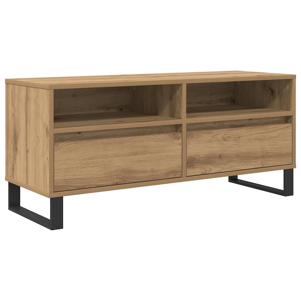 Mobile TV con cassetto Rovere artigianale 100 x 34,5 x 44,5 cm