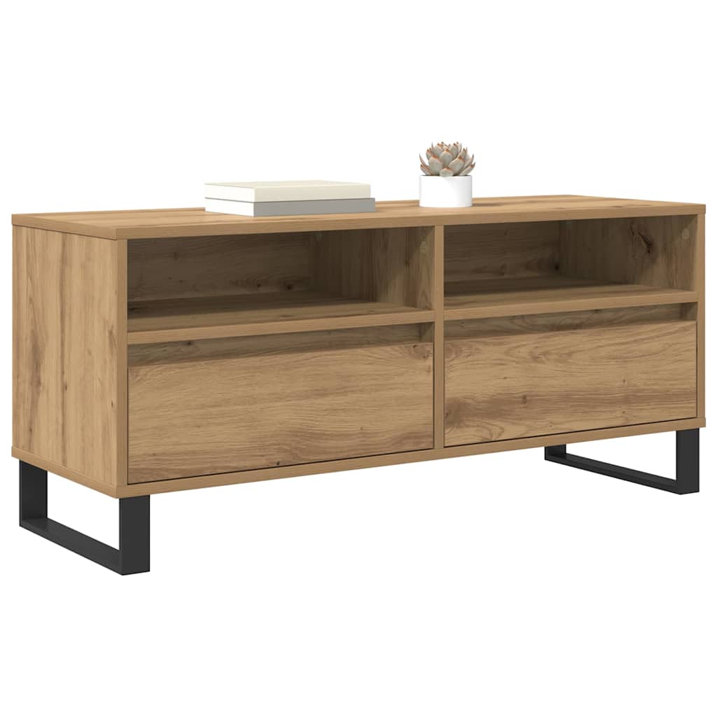 Mobile TV con cassetto Rovere artigianale 100 x 34,5 x 44,5 cm