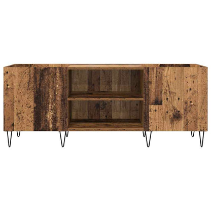 Mobile porta vinili con porta Legno vecchio 121 x 38 x 48 cm