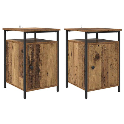 Armadio da Notte 2 pcs Legno vecchio 40 x 42 x 60cm