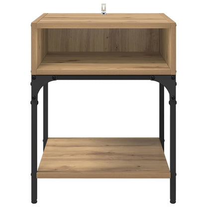 Comodino Rovere artigianale 40 x 40 x 50 cm Legno multistrato