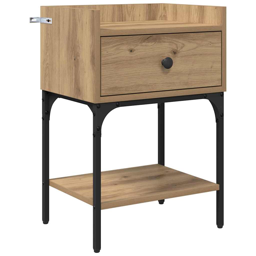Comodino Rovere artigianale 40 x 29 x 60 cm Legno multistrato