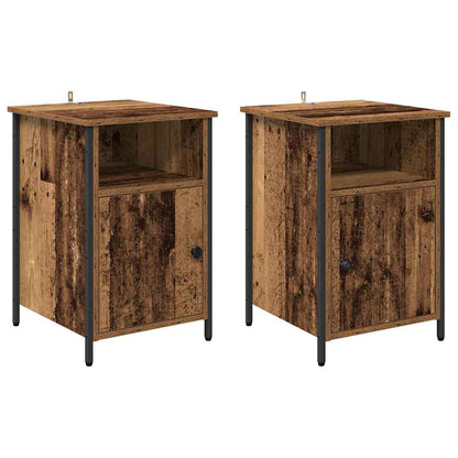 Armadio da Notte 2 pcs Legno vecchio 40 x 42 x 60 cm