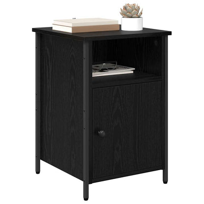 Armadio da Notte Rovere Nero 40 x 42 x 60 cm Legno multistrato