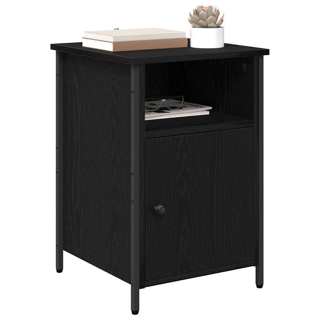Armadio da Notte 2 pcs Rovere Nero 40 x 42 x 60 cm