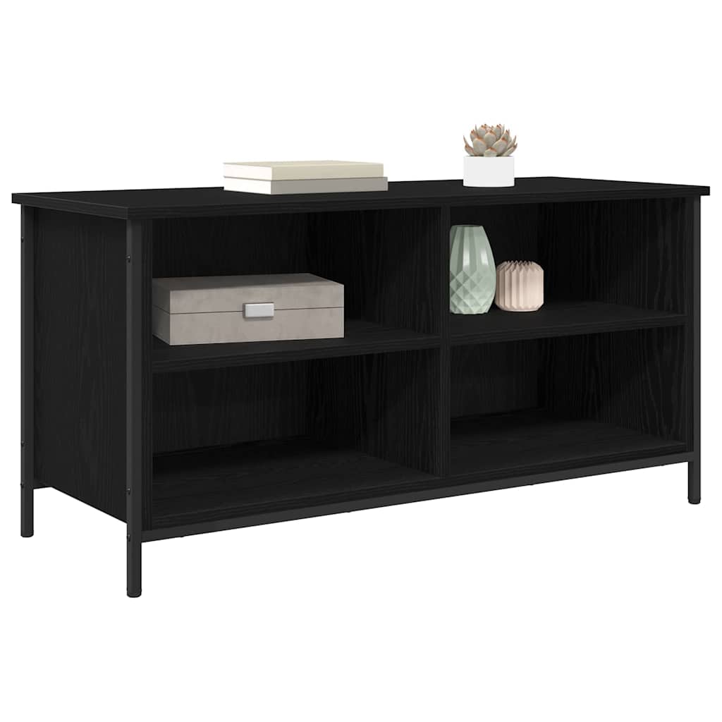 Mobile TV Rovere Nero 100 x 40 x 50 cm Legno multistrato