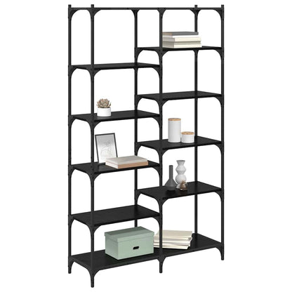 Libreria Rovere nero 100 x 32 x 170 cm Legno multistrato