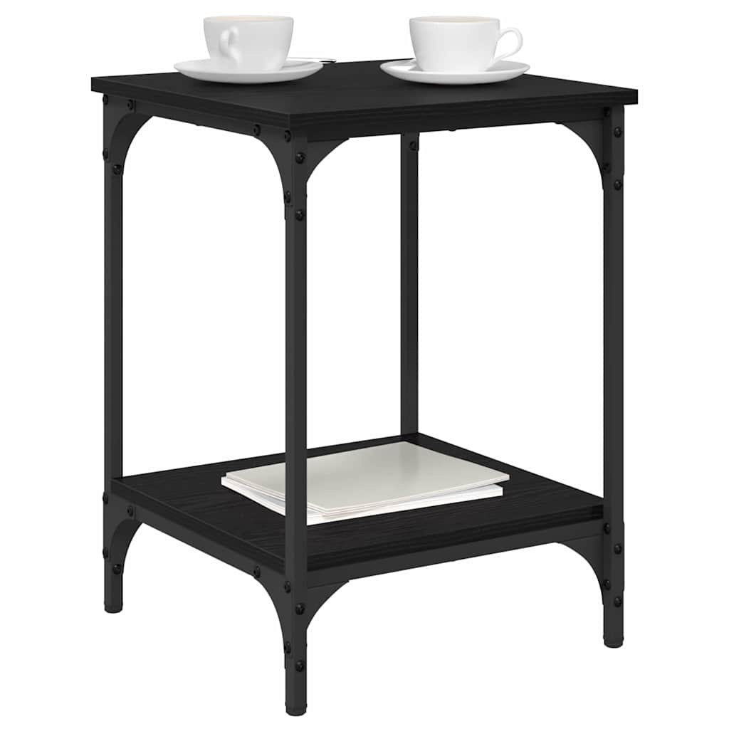 Tavolino da salotto Rovere Nero 40 x 40 x 55 cm