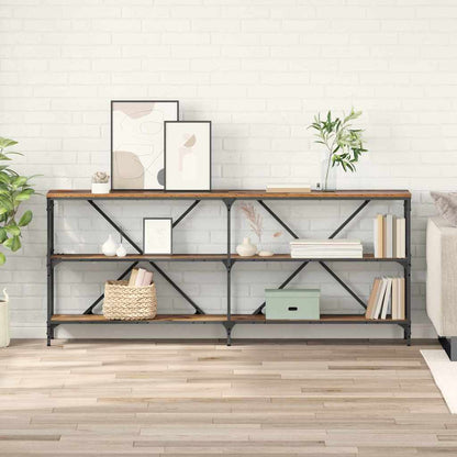 Tavolo consolle con lo scaffale Legno vecchio 180 x 30 x 75 cm