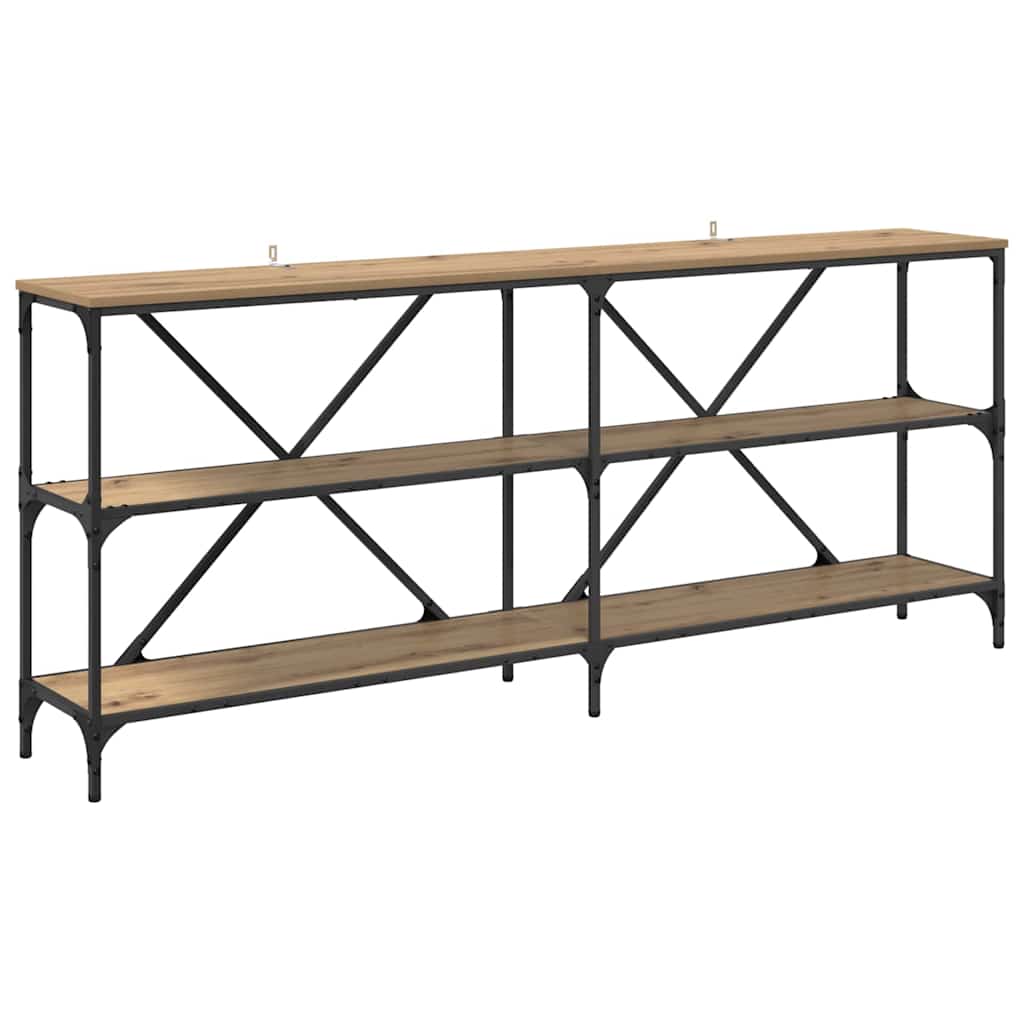 Tavolo consolle Rovere artigianale 180 x 30 x 75 cm