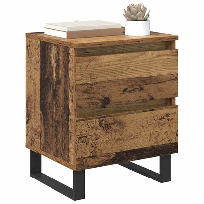 Armadio da Notte 2 pcs Legno vecchio 40 x 35 x 50 cm