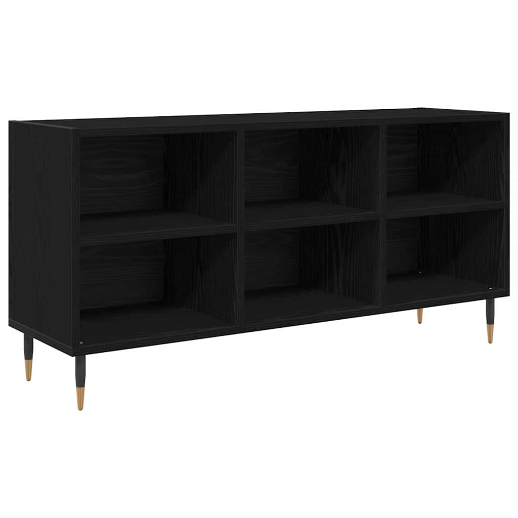Mobile TV Rovere Nero 103,5 x 30 x 50 cm Legno multistrato