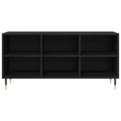 Mobile TV Rovere Nero 103,5 x 30 x 50 cm Legno multistrato