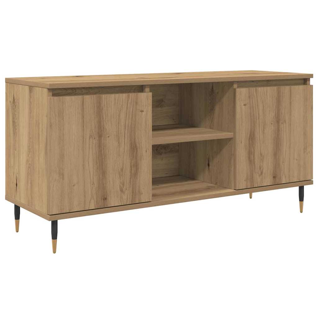 Mobile TV Rovere artigianale 104 x 35 x 50 cm Legno multistrato