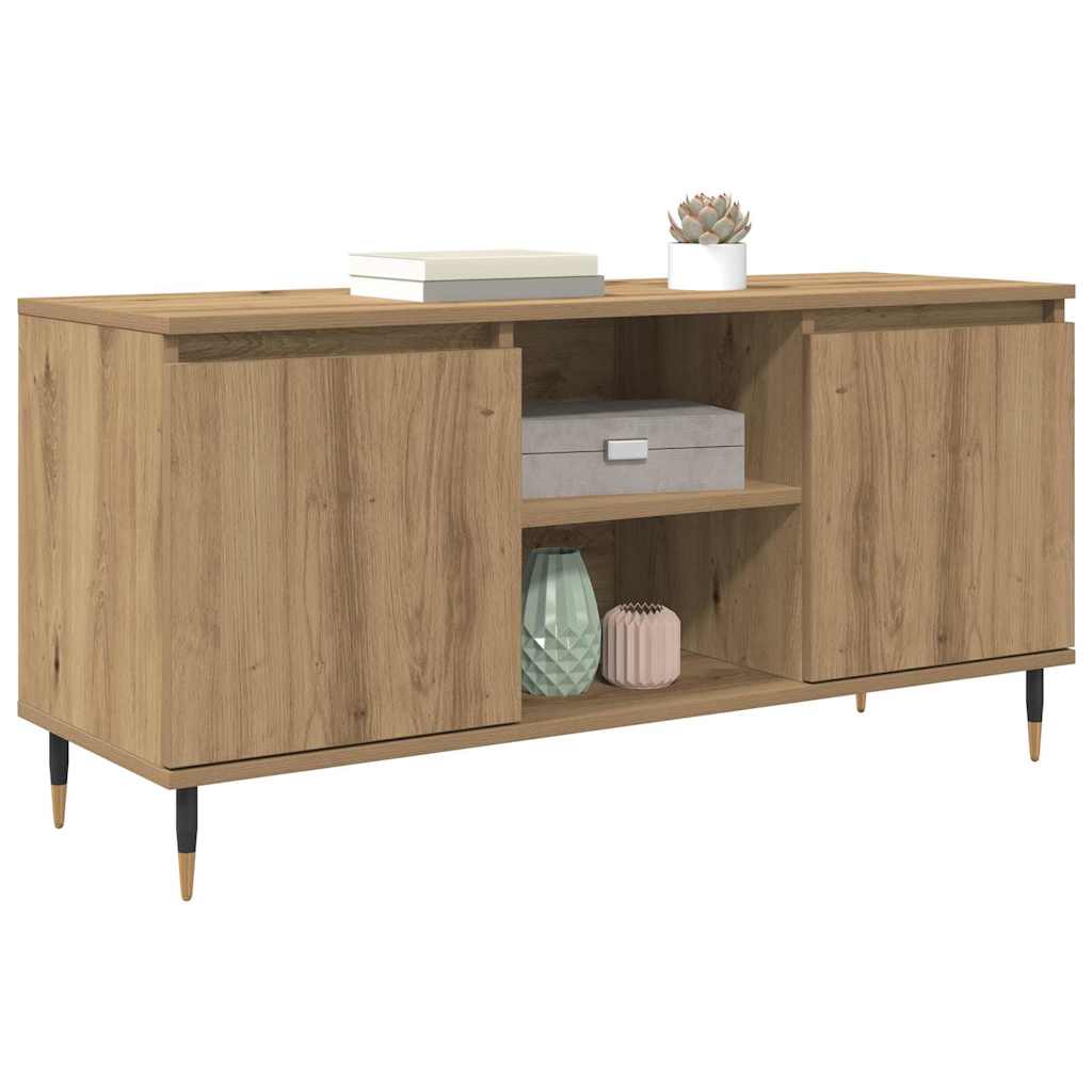 Mobile TV Rovere artigianale 104 x 35 x 50 cm Legno multistrato