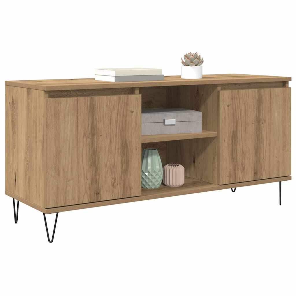 Mobile TV Rovere artigianale 104 x 35 x 50 cm Legno multistrato