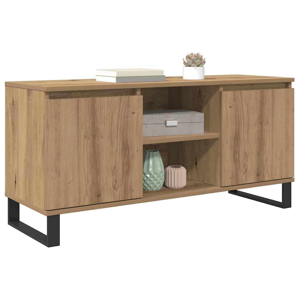 Mobile TV Rovere artigianale 104 x 35 x 50 cm Legno multistrato