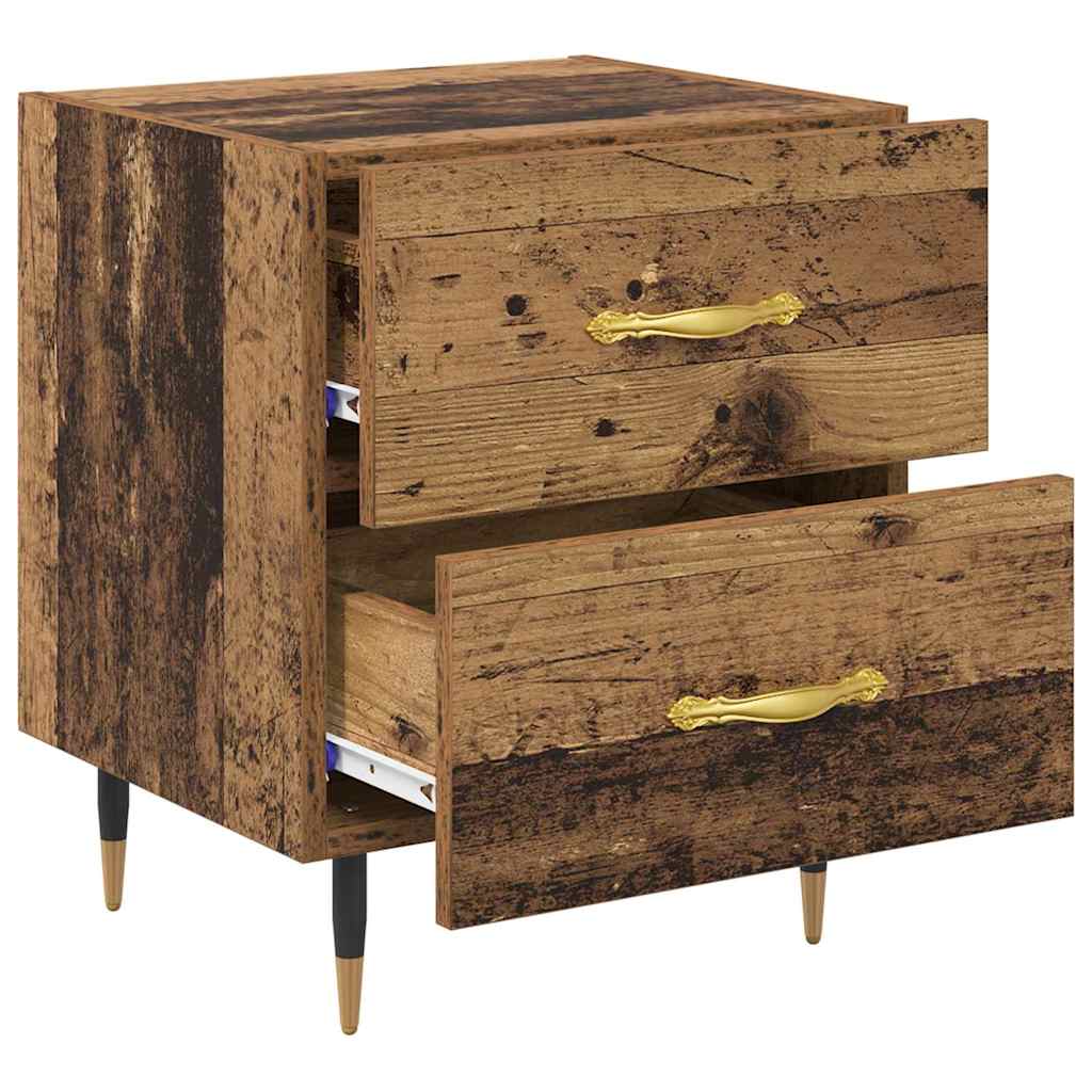 Armadio da Notte 2 pcs Legno vecchio 40 x 35 x 47,5 cm
