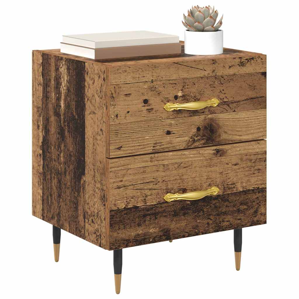 Armadio da Notte 2 pcs Legno vecchio 40 x 35 x 47,5 cm