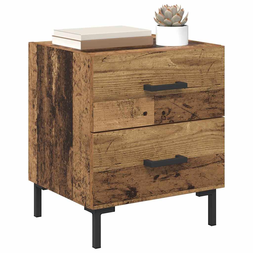 Armadio da Notte con cassetto Legno vecchio 40 x 35 x 47,5 cm