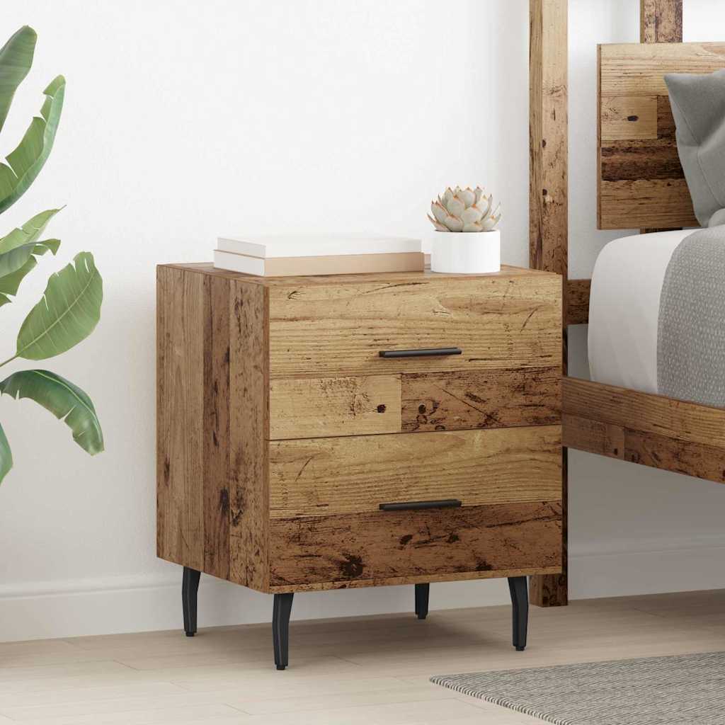 Armadio da Notte con cassetto Legno vecchio 40 x 35 x 47,5 cm