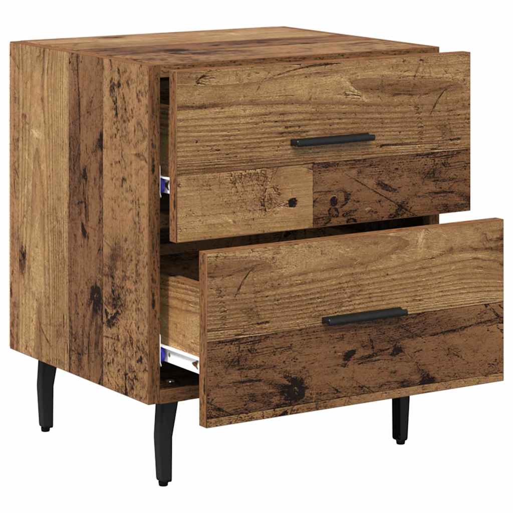 Armadio da Notte con cassetto Legno vecchio 40 x 35 x 47,5 cm