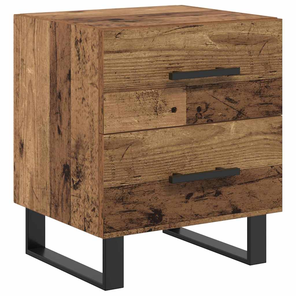 Armadio da Notte con cassetto Legno vecchio 40 x 35 x 47,5 cm