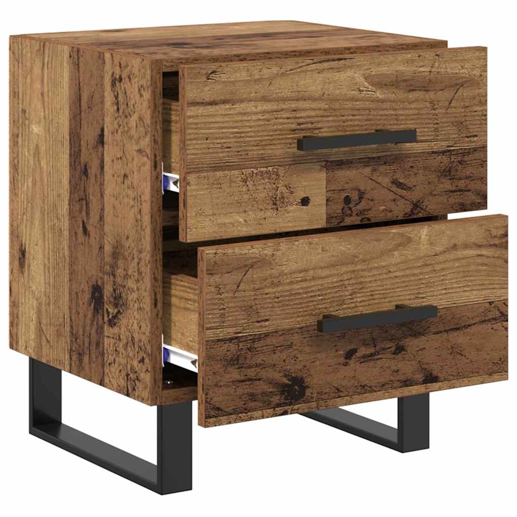 Armadio da Notte con cassetto Legno vecchio 40 x 35 x 47,5 cm