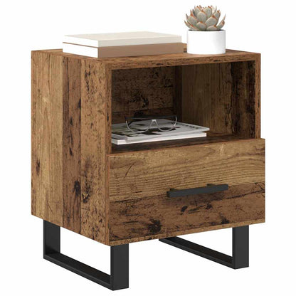 Armadio da Notte con cassetto Legno vecchio 40 x 35 x 47,5 cm