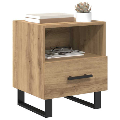 Armadio da Notte 2 pcs Rovere artigianale 40 x 35 x 47,5 cm