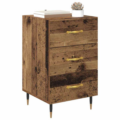 Armadio da Notte con cassetto Legno vecchio 40 x 40 x 66 cm