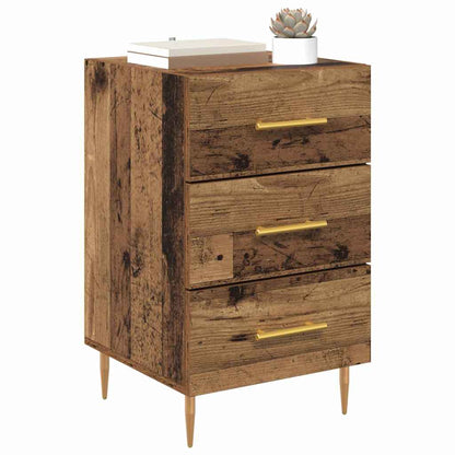 Armadio da Notte con cassetto Legno vecchio 40 x 40 x 66 cm
