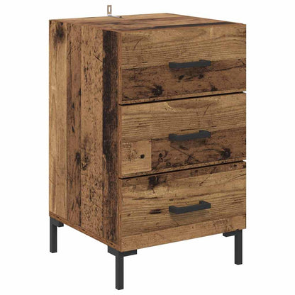 Armadio da Notte con cassetto Legno vecchio 40 x 40 x 66 cm