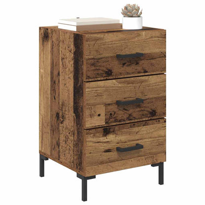 Armadio da Notte con cassetto Legno vecchio 40 x 40 x 66 cm