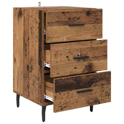 Armadio da Notte con cassetto Legno vecchio 40 x 40 x 66 cm