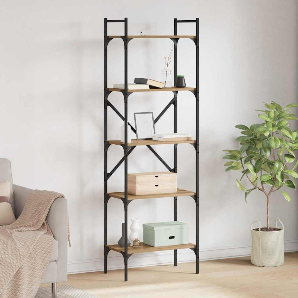 Libreria Rovere artigianale 56 x 32 x 174 cm Legno multistrato
