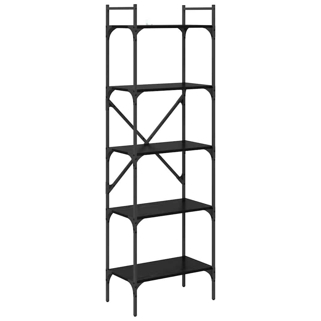 Libreria Rovere Nero 56 x 32 x 174 cm Legno multistrato