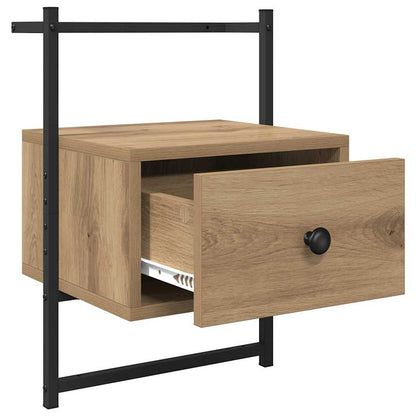 Armadio da Notte 2 pcs Rovere artigianale 35 x 30 x 51 cm