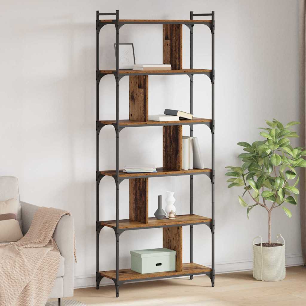 Libreria Legno vecchio 76 x 32 x 192 cm Legno multistrato