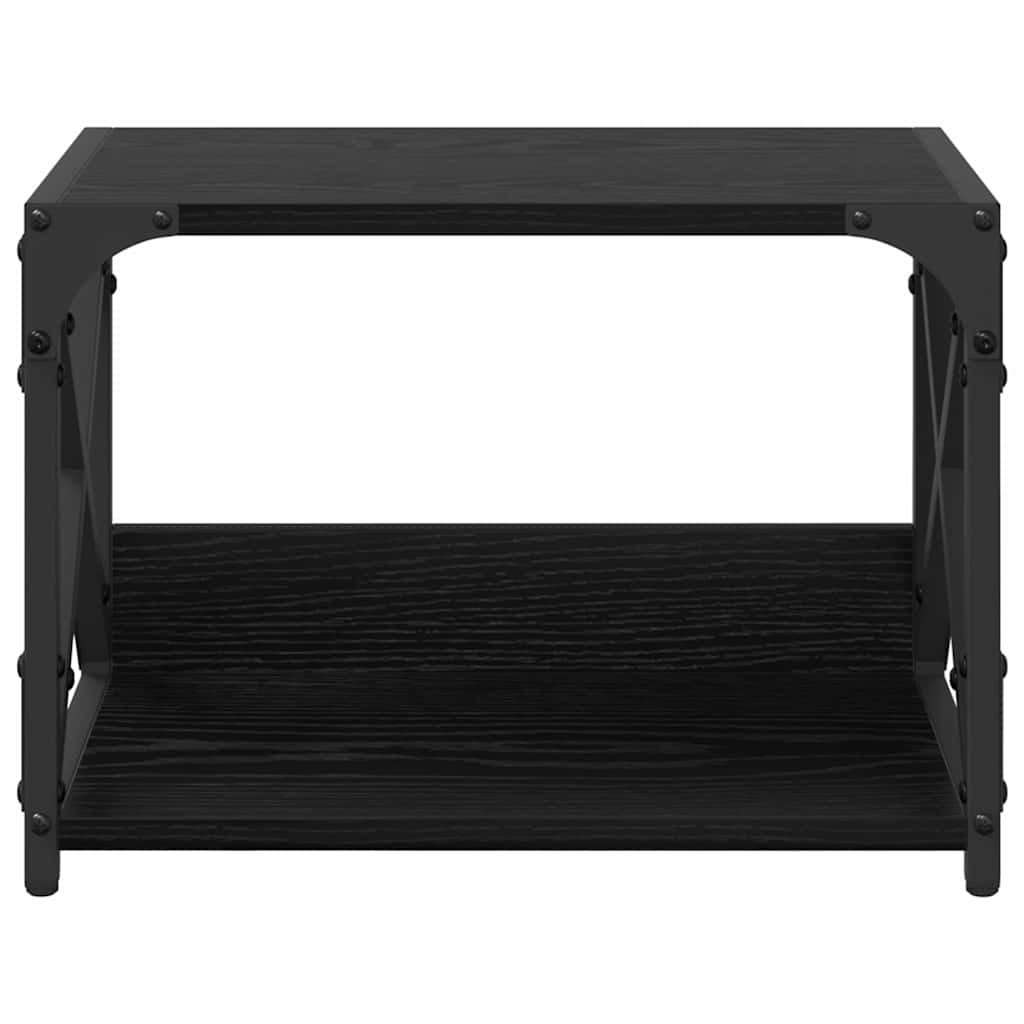 Supporto per Stampante Rovere Nero 44 x 26 x 31.5 cm
