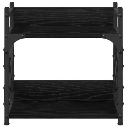 Supporto per Stampante Rovere Nero 40 x 20 x 40 cm