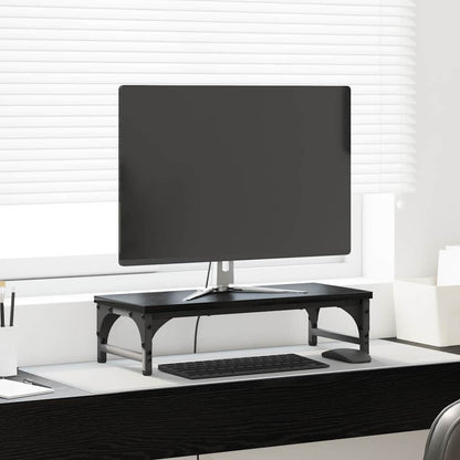 Supporto per Monitor Rovere Nero 55 x 23 x 14 cm
