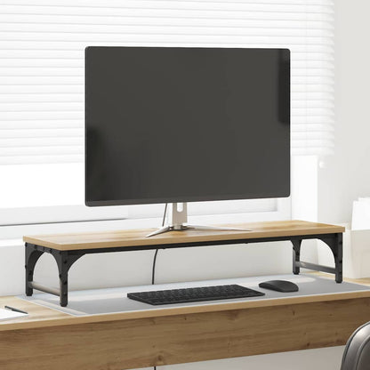 Supporto per Monitor Rovere artigianale 85 x 23 x 15,5 cm