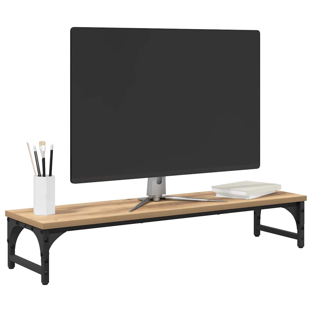 Supporto per Monitor Rovere artigianale 85 x 23 x 15,5 cm