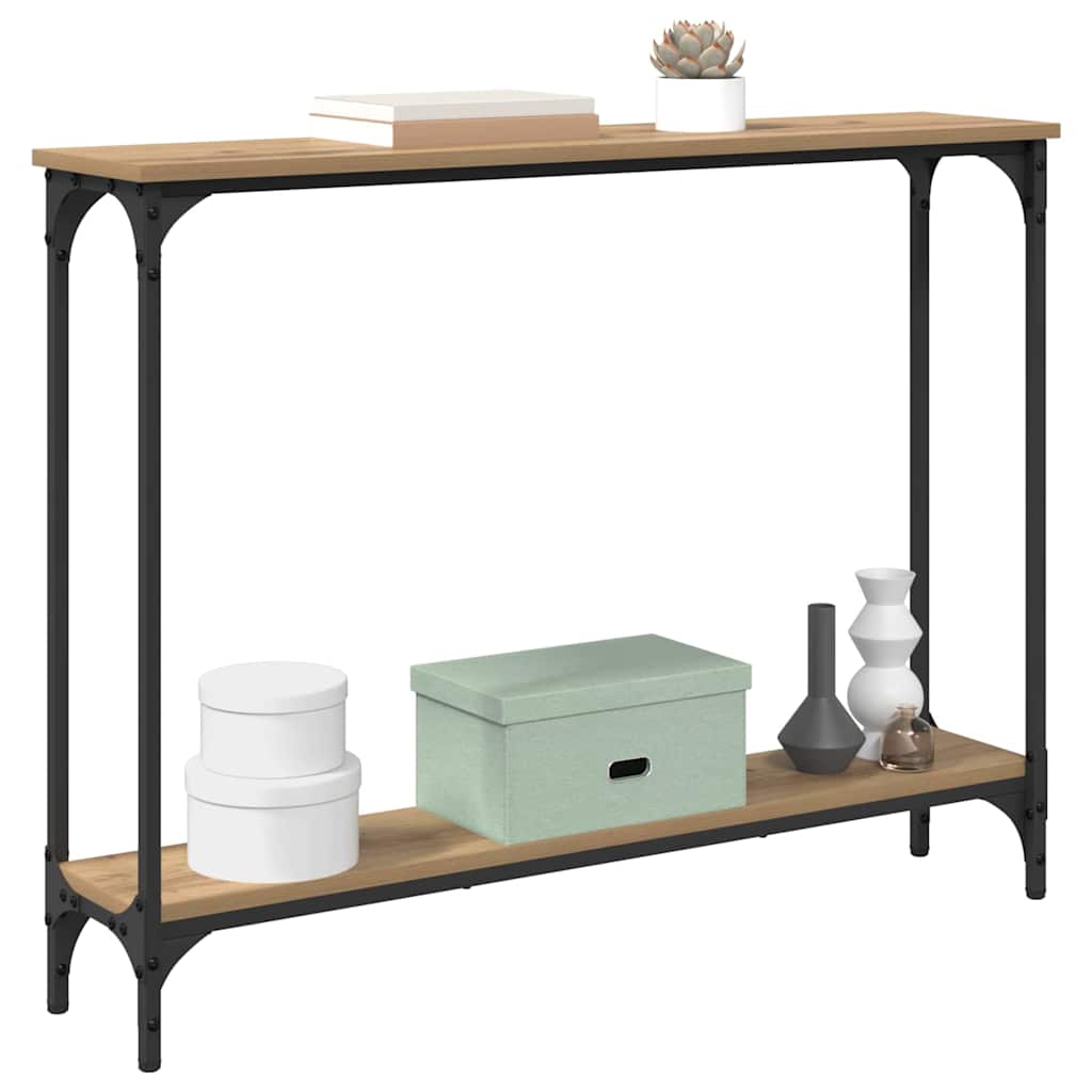 Tavolo consolle Rovere artigianale 100 x 22,5 x 75 cm