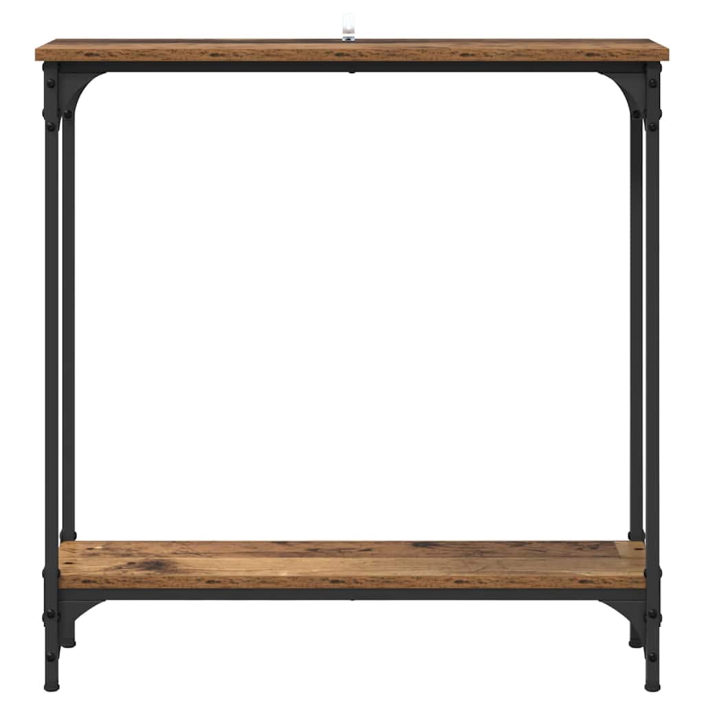 Tavolo consolle con lo scaffale Legno vecchio 75 x 22,5 x 75 cm